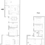 Plano 2D de vivienda en dos plantas en Aravaca, Madrid